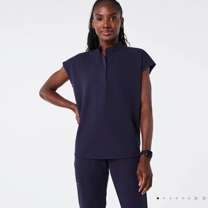 Figs Navy Rafaela Top/Kade Pants